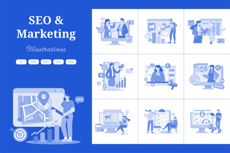 M715_SEO &amp; Marketing Illustration_Part 02