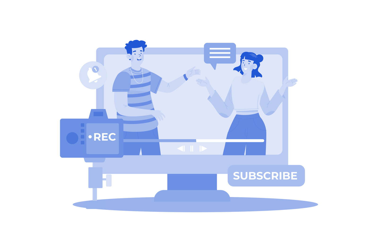 M714_Video Creator Illustration_Part 01 M714_Video Creator Illustration_Part 01