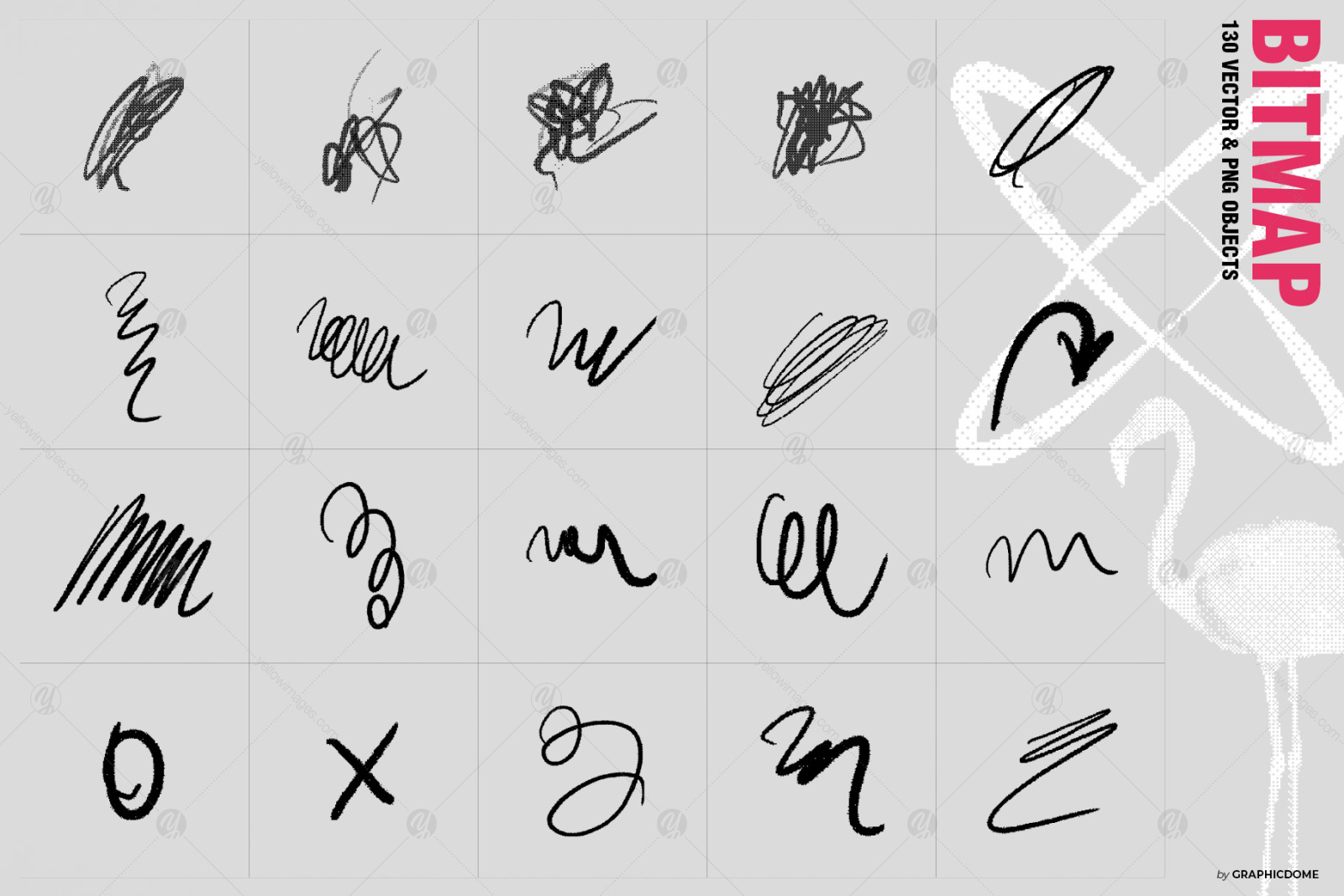 130 Dither Bitmap Vector & PNG Set 130 Dither Bitmap Vector & PNG Set