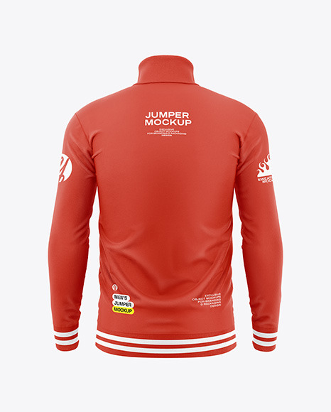 Men&#039;s Turtle Neck Jumpers - Back View