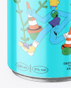 Aluminium Drink Can With Glossy Finish Mockup