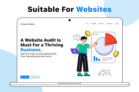 30 Advertisement Services Illustration