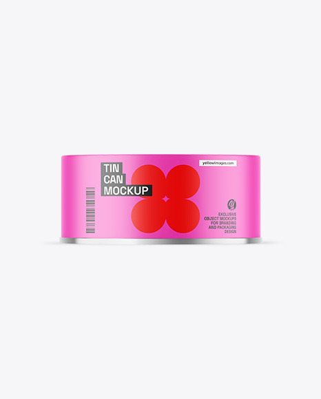 Matte Tin Can Mockup