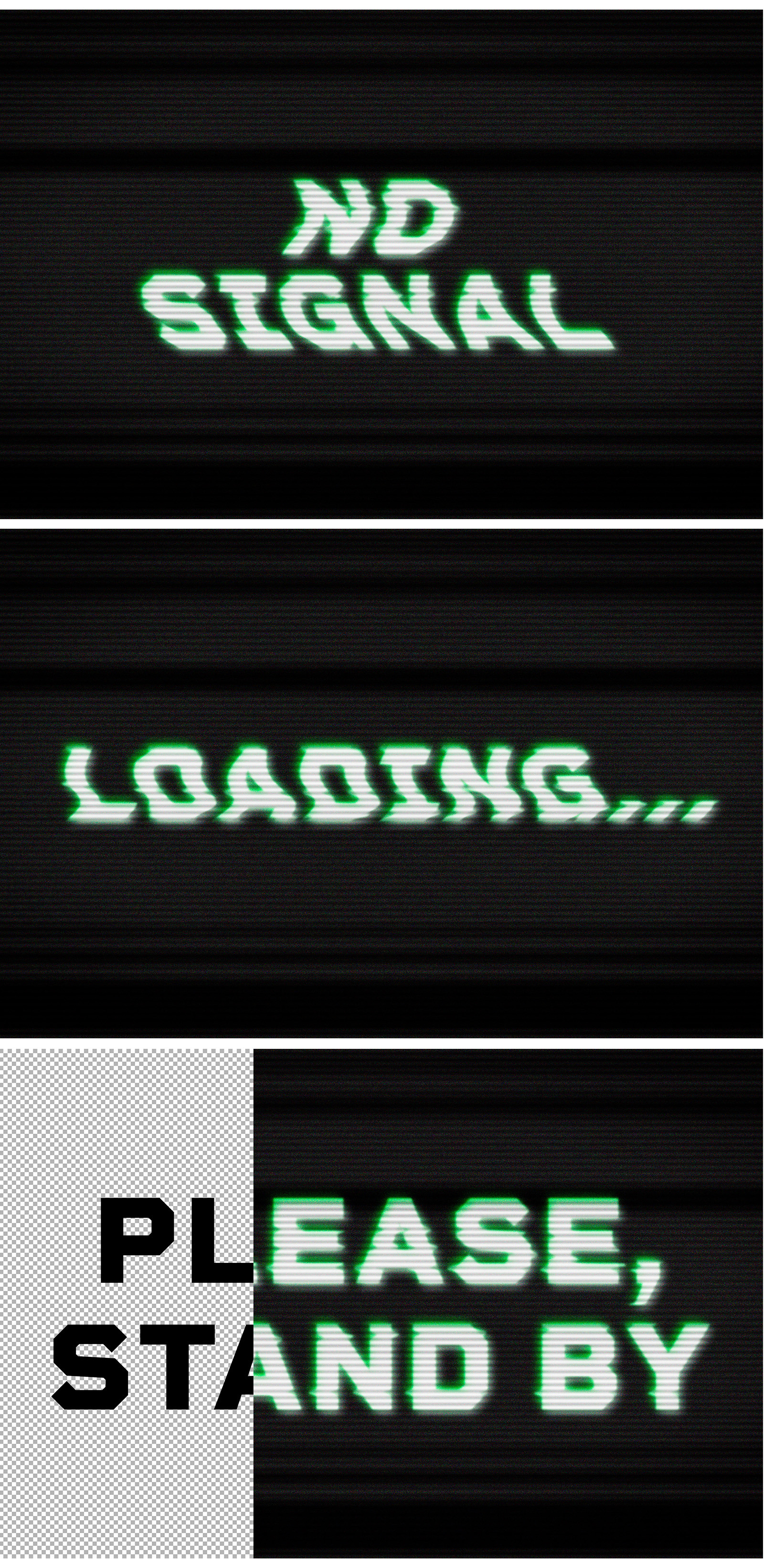 VHS Screen Text Effect VHS Screen Text Effect