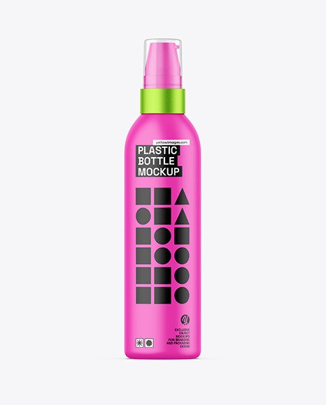 Matte Spray Bottle Mockup