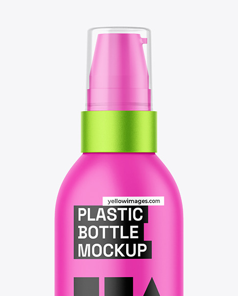 Matte Spray Bottle Mockup - Free Download Images High Quality PNG, JPG