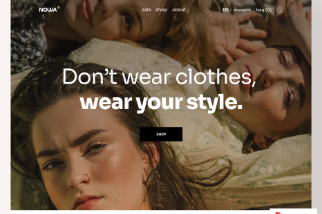 Nouva Fashion Landing Page