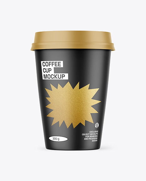 Matte Coffee Cup Mockup
