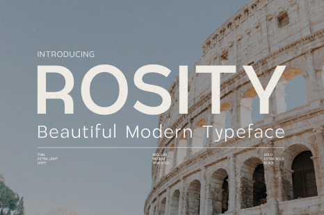 Rosity - Beautiful Modern Typeface