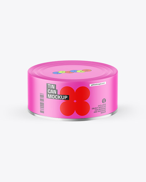 Matte Tin Can Mockup