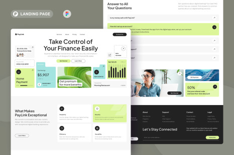 PayLink - Digital Banking Landing Page