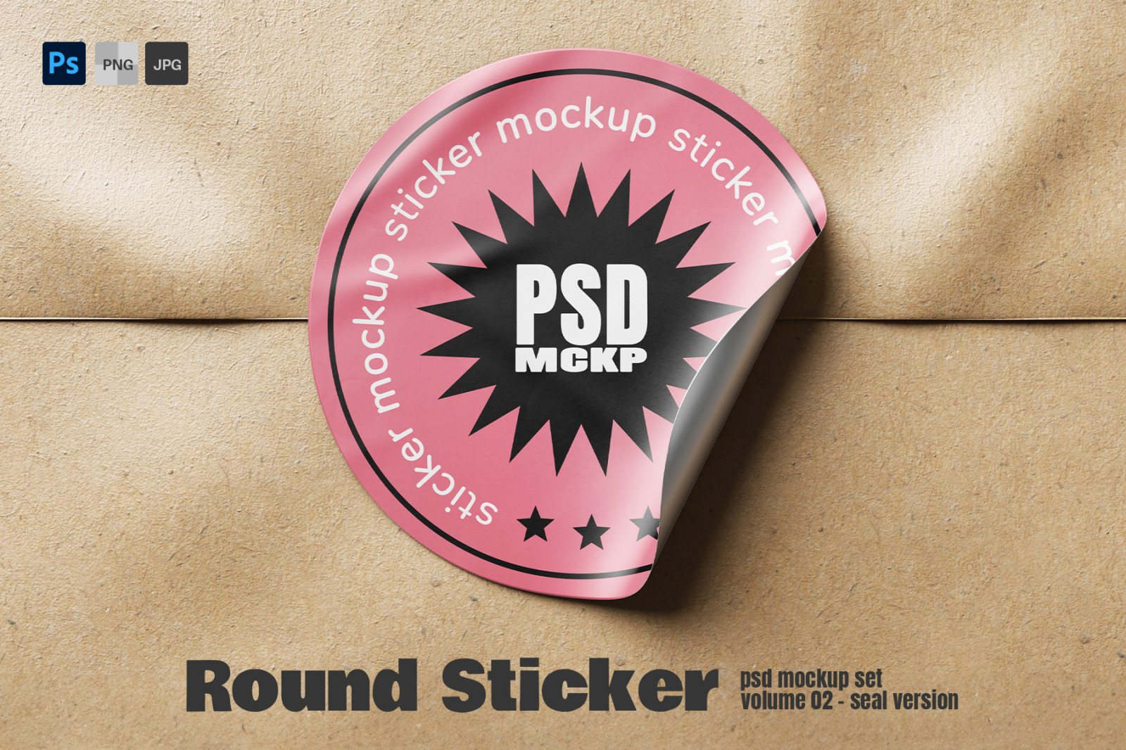 Free Sticker Mockups (PSD)