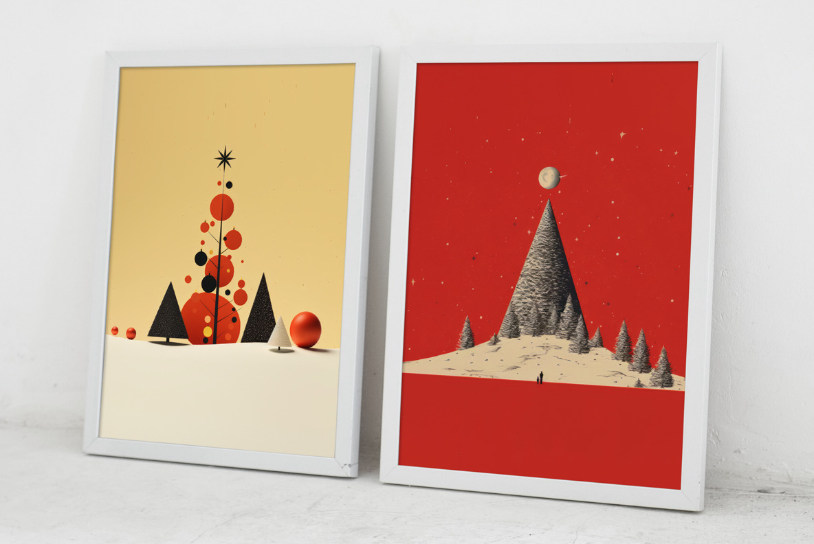 Christmas postcards on Yellow Images Creative Store