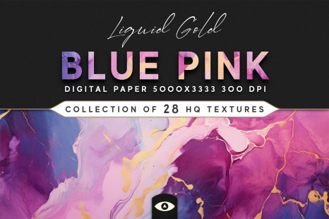 Liquid Gold Blue Pink Texture Pack