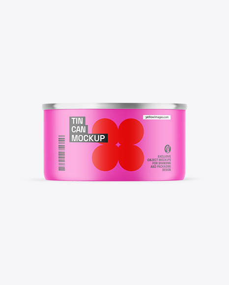 Matte Tin Can Mockup