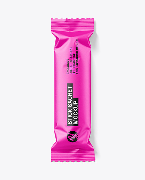 Matte Stick Sachet Mockup