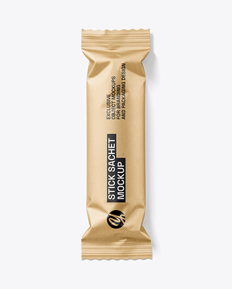 Kraft Stick Sachet Mockup