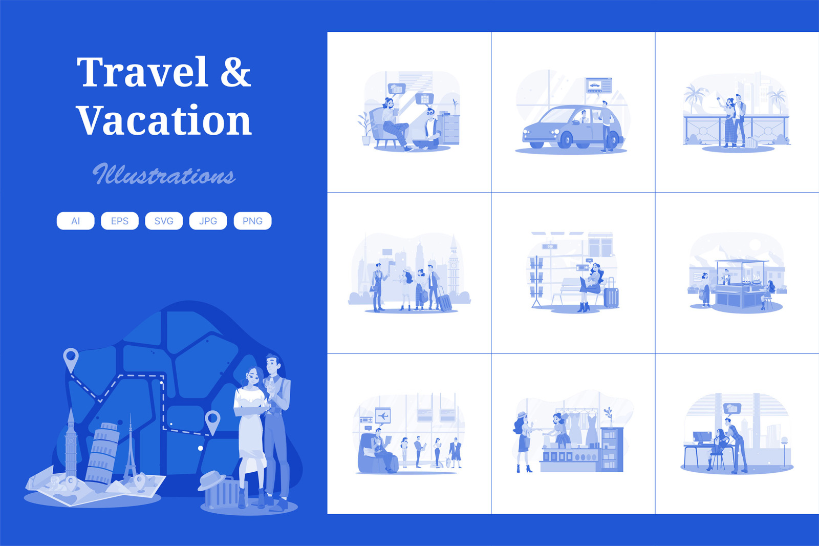 M719_Travel & Vacation Illustration Pack M719_Travel & Vacation Illustration Pack