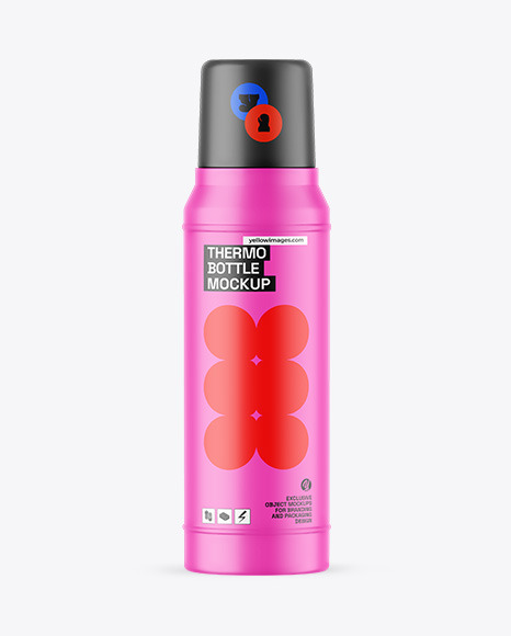 Matte Thermo Bottle Mockup