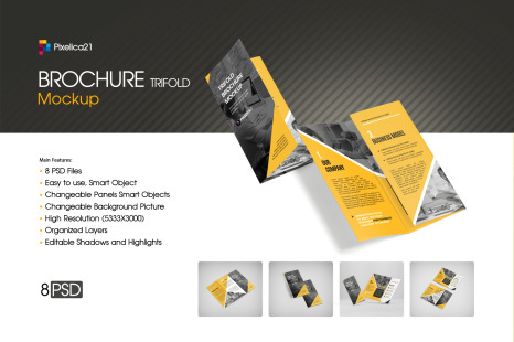 Trifold Brochure Mockup
