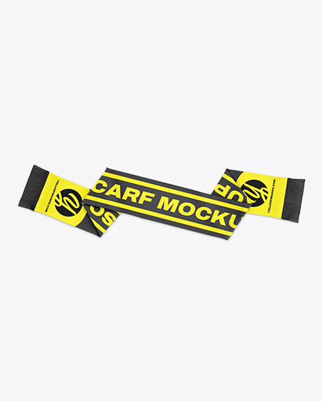 Fan Scarf Mockup - Top View