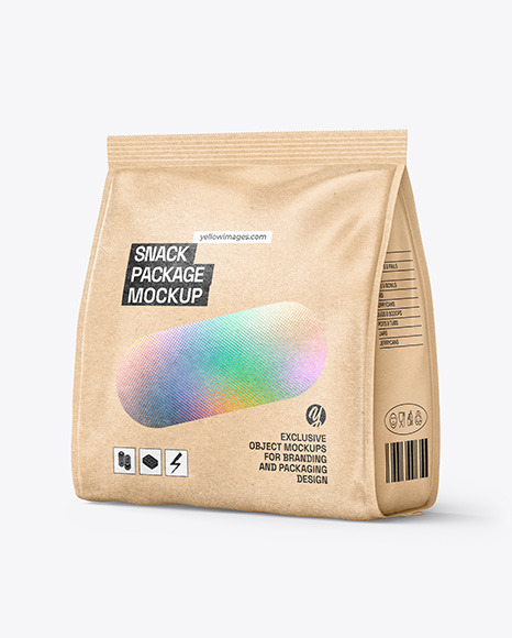 Kraft Paper Stand-Up Bag Mockup