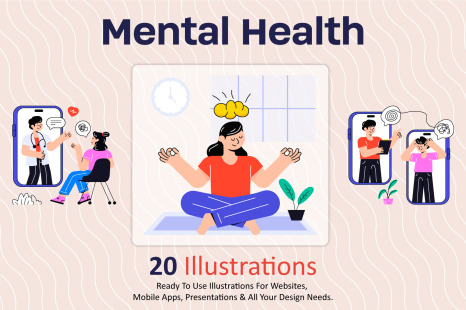 20 Mental Health Illustration