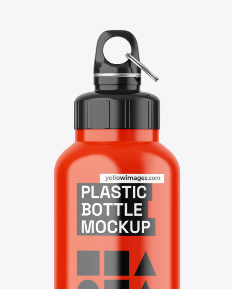 Glossy Thermos Bottle Mockup