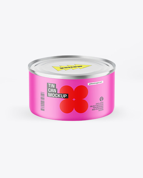 Matte Tin Can Mockup
