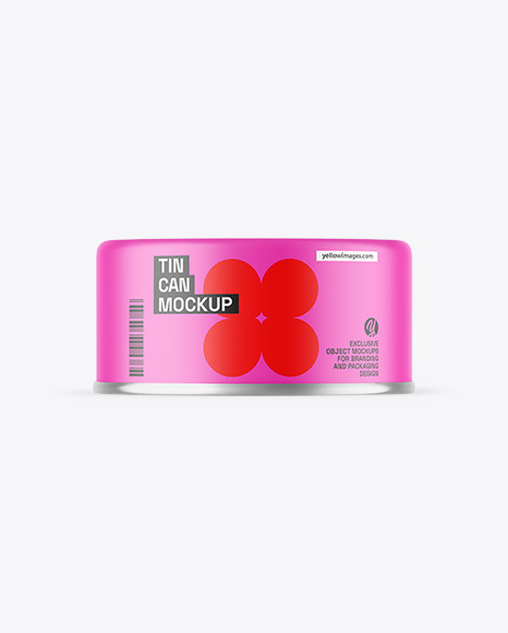 Matte Tin Can Mockup