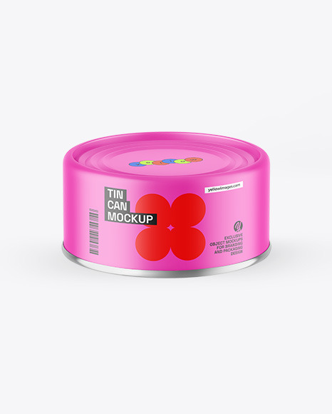 Matte Tin Can Mockup