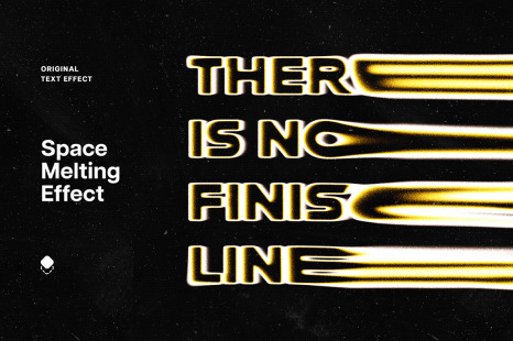 Flowing Melting Text Effect