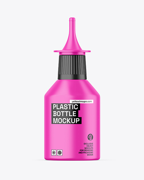 Matte Nozzle Bottle Mockup