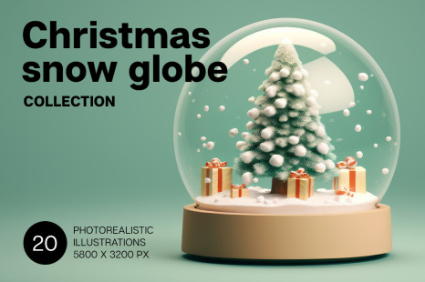 Christmas snow globe