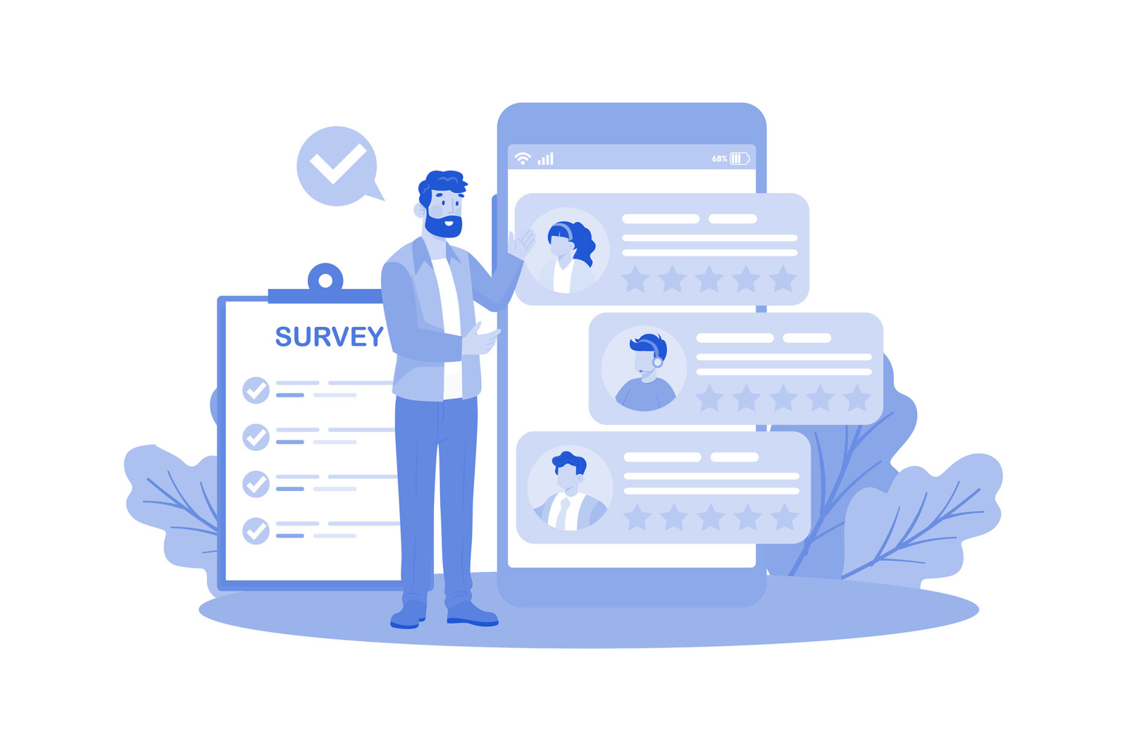 M739_Online Survey Illustration Pack 1 M739_Online Survey Illustration Pack 1