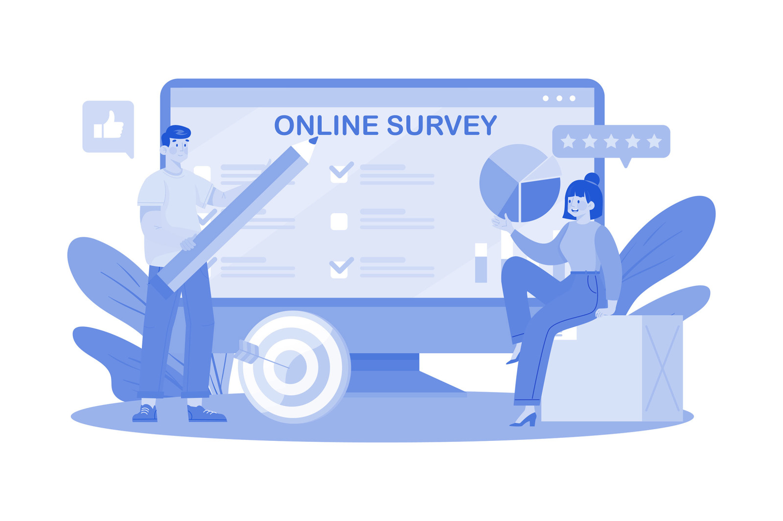 M739_Online Survey Illustration Pack 1 M739_Online Survey Illustration Pack 1