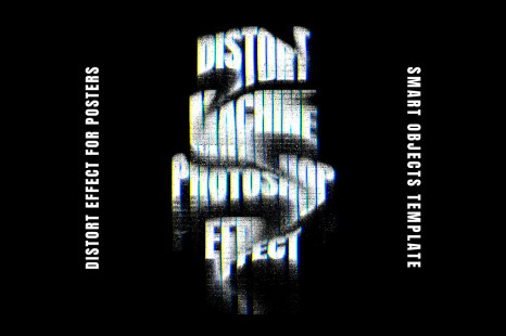 Distortion Poster Text Effect