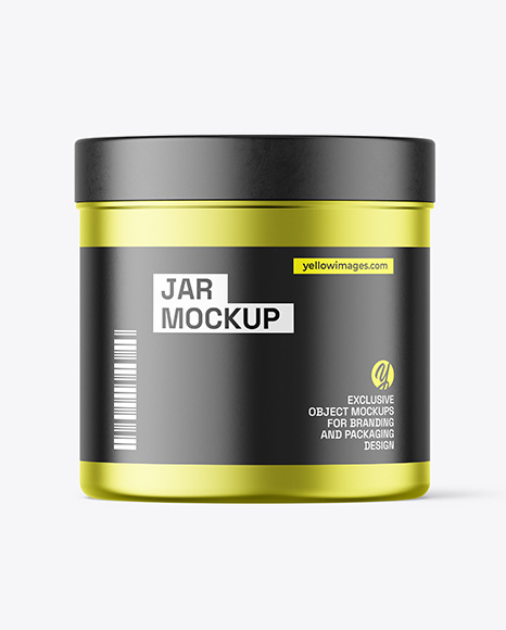 Metallic Jar Mockup
