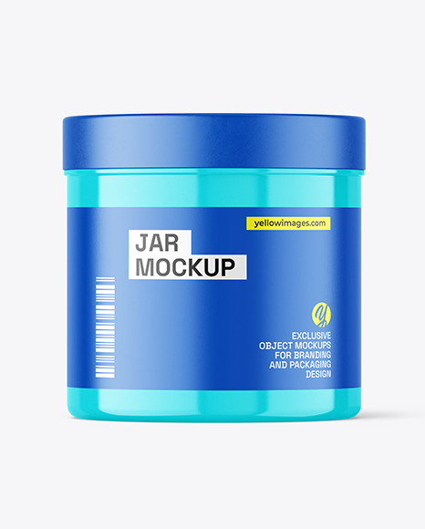 Glossy Jar Mockup