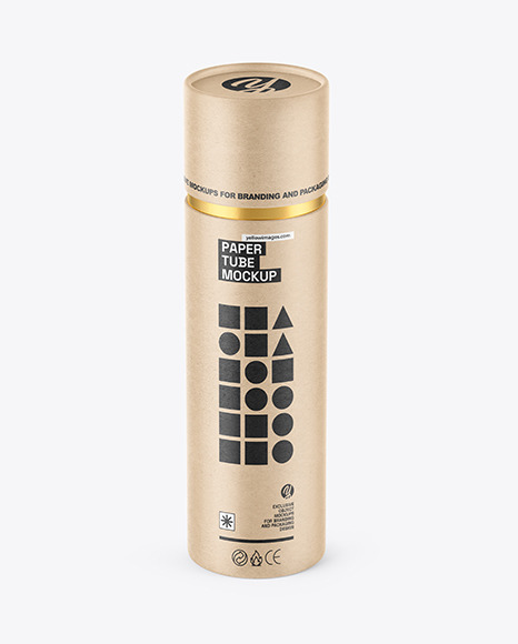 Kraft Paper Tube Mockup