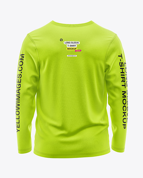Men’s Long Sleeve T-Shirt Mockup