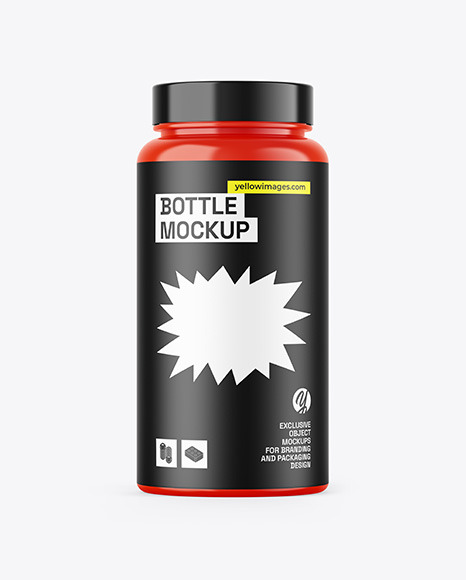 Glossy Bottle Mockup
