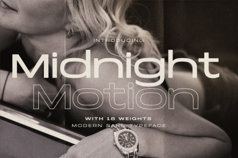 Midnight Motion - Modern Sans Typeface