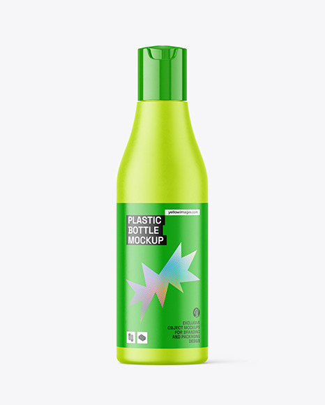 Matte Plastic Bottle Mockup