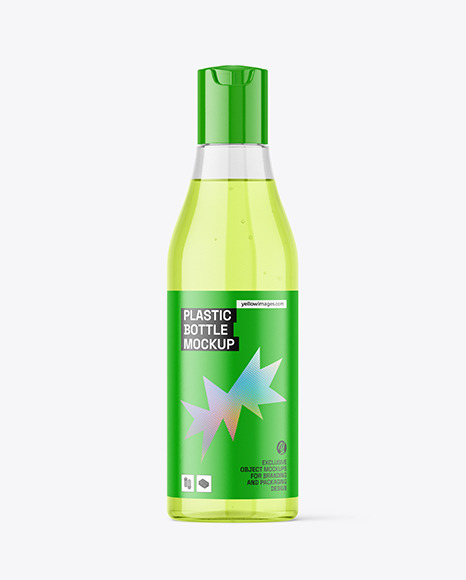 Clear Plastic Bottle Mockup