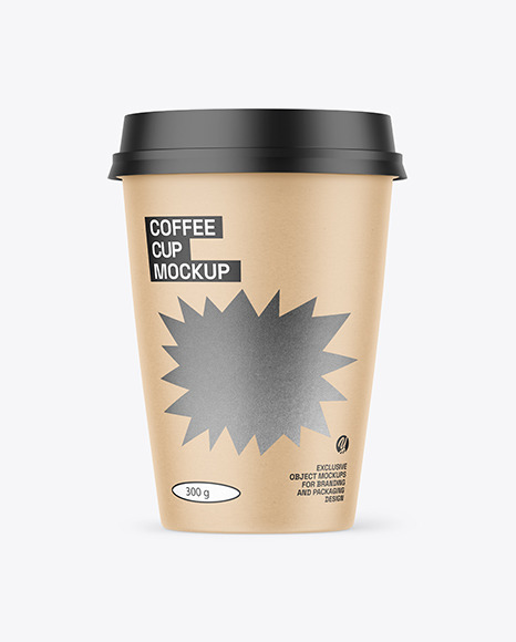 Kraft Coffee Cup Mockup