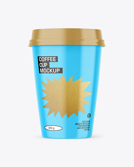 Glossy Coffee Cup Mockup
