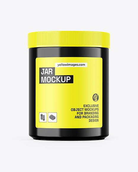 Glossy Jar Mockup