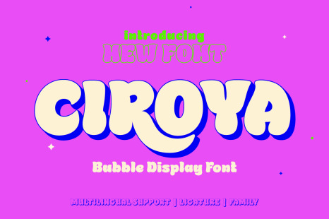 Ciroya - Bubble Font