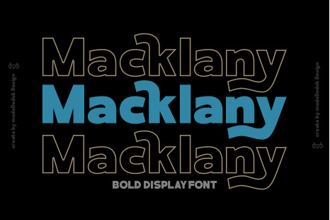 Macklany - Display Font